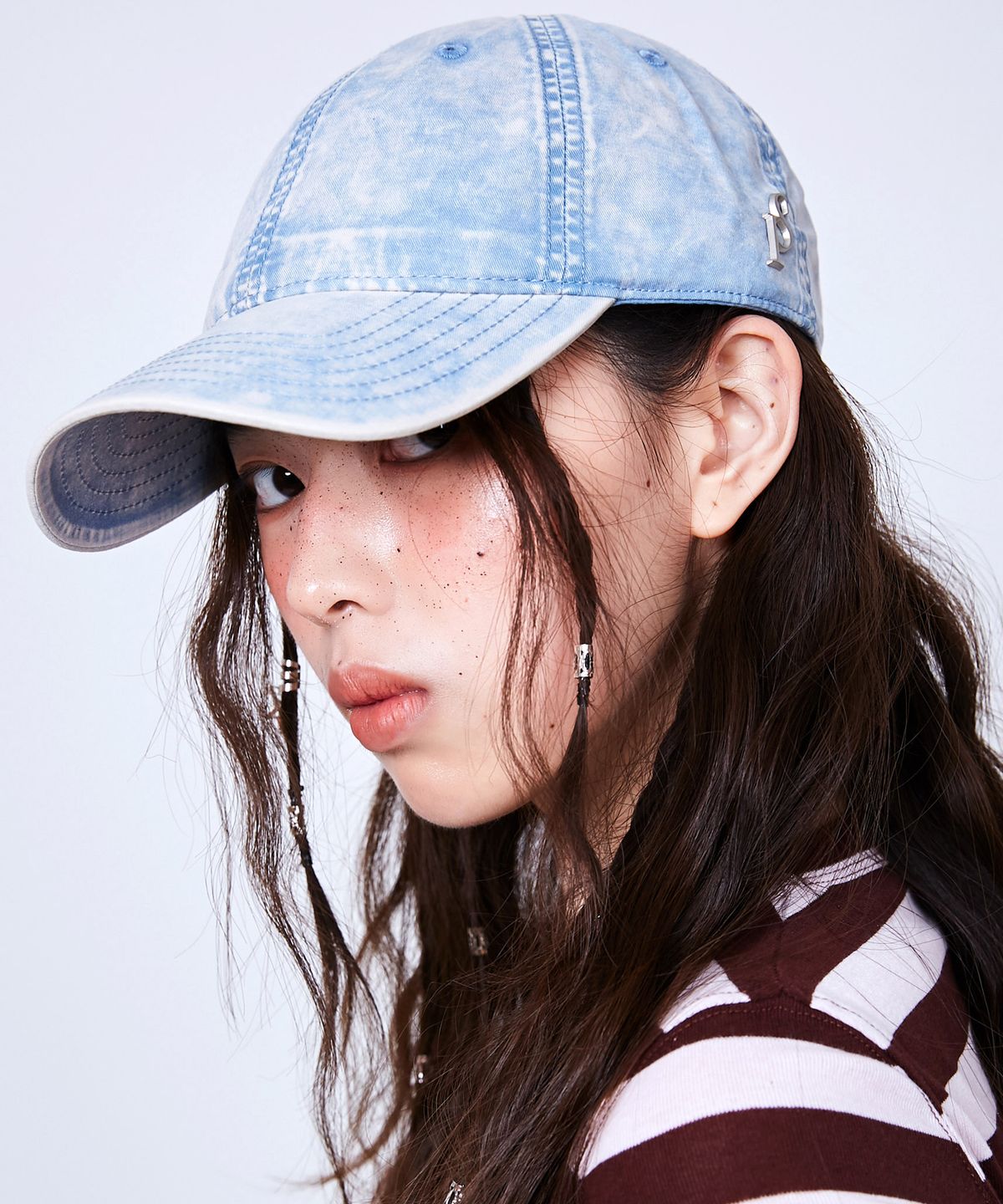 슬리피슬립(SLEEPYSLIP) SP VINTAGE WASHING SKY BLUE BALL CAP