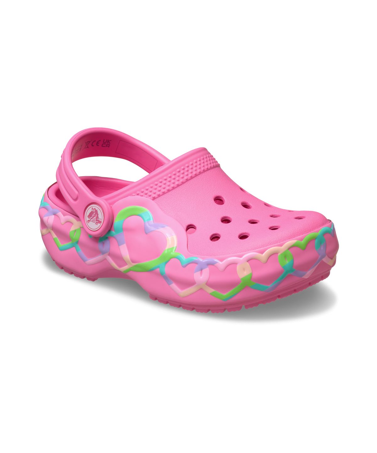크록스키즈(CROCS KIDS) 클래식 하트 라이트 클로그 토들러 - 핑크 레모네이드 / 213184-669