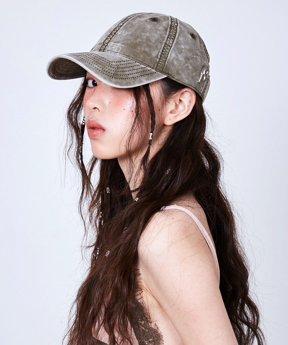 슬리피슬립(SLEEPYSLIP) SP VINTAGE WASHING LIGHT KHAKI BALL CAP
