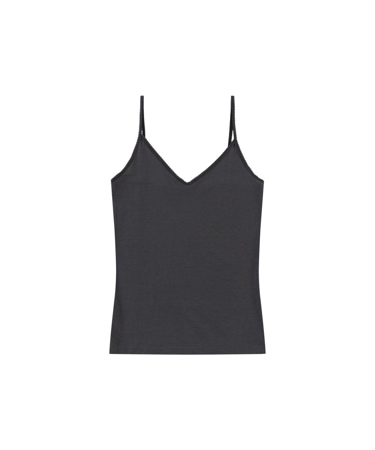 반원 아틀리에(VANONE ATELIER) A3601 레이스 슬립탑_Charcoal
