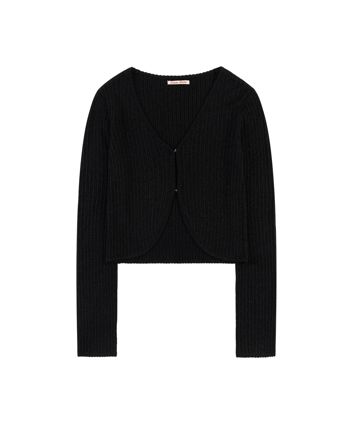 반원 아틀리에(VANONE ATELIER) KN4293 볼레로 니트 카디건_Black