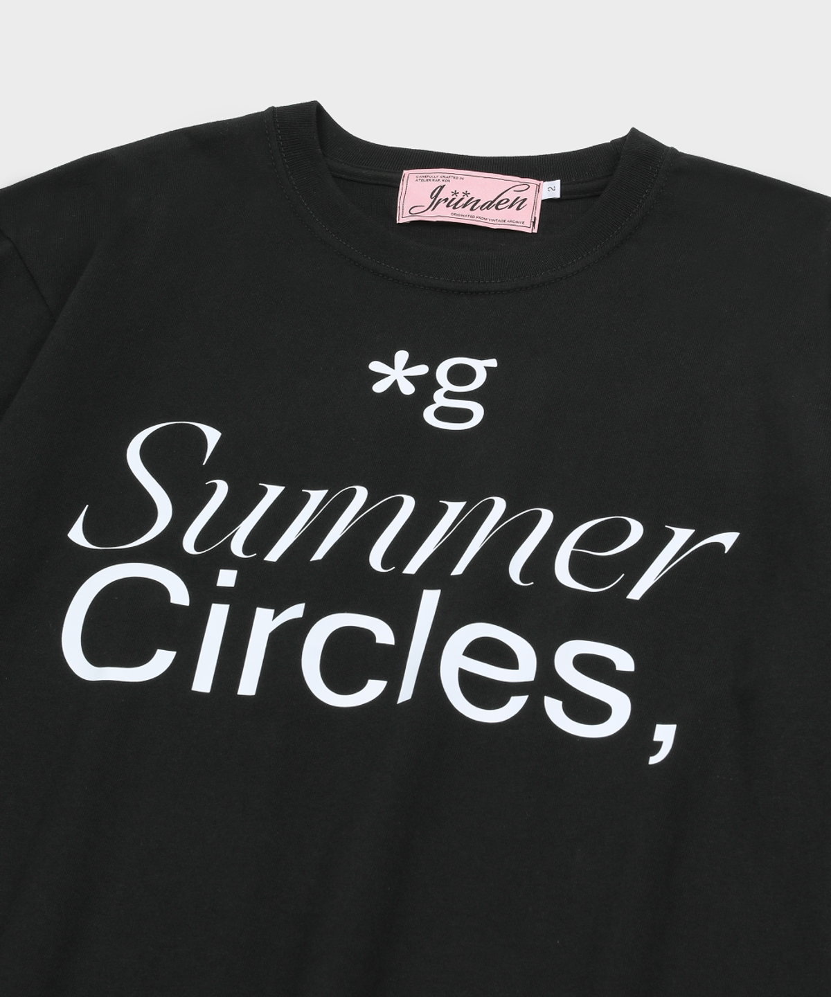 글런든(GRUNDEN) Summer Circles T-SHIRT (BLACK)