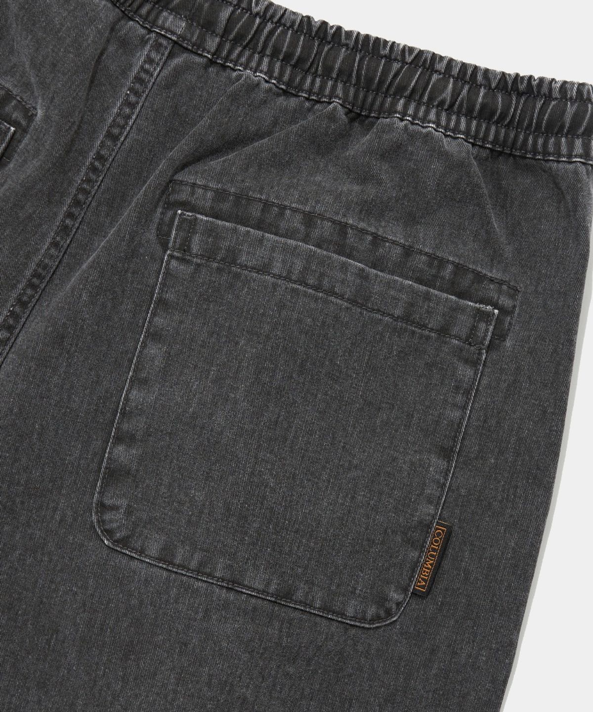 컬럼비아 유니버시티(COLUMBIA UNIVERSITY) TAIL LOGO PINTUCK WASHED TWILL SHORTS PANTS_CHARCOAL