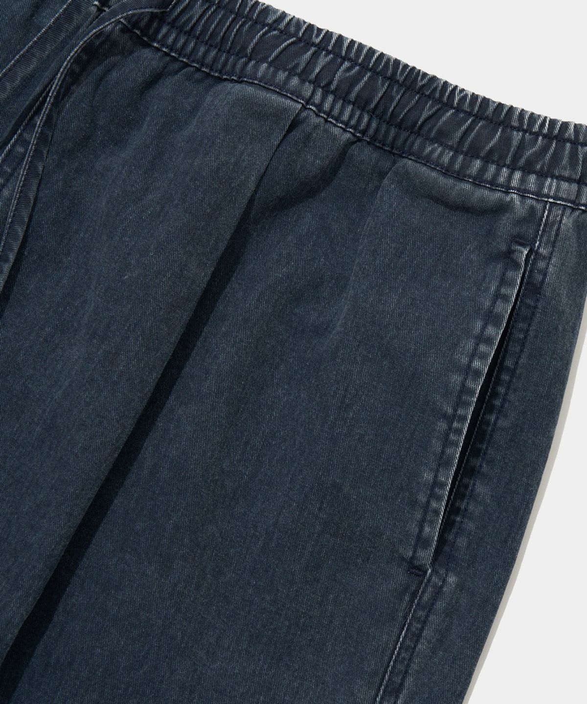 컬럼비아 유니버시티(COLUMBIA UNIVERSITY) TAIL LOGO PINTUCK WASHED TWILL SHORTS PANTS_NAVY