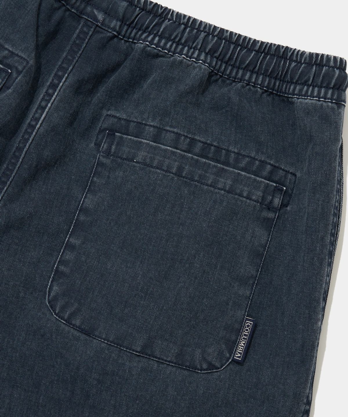 컬럼비아 유니버시티(COLUMBIA UNIVERSITY) TAIL LOGO PINTUCK WASHED TWILL SHORTS PANTS_NAVY