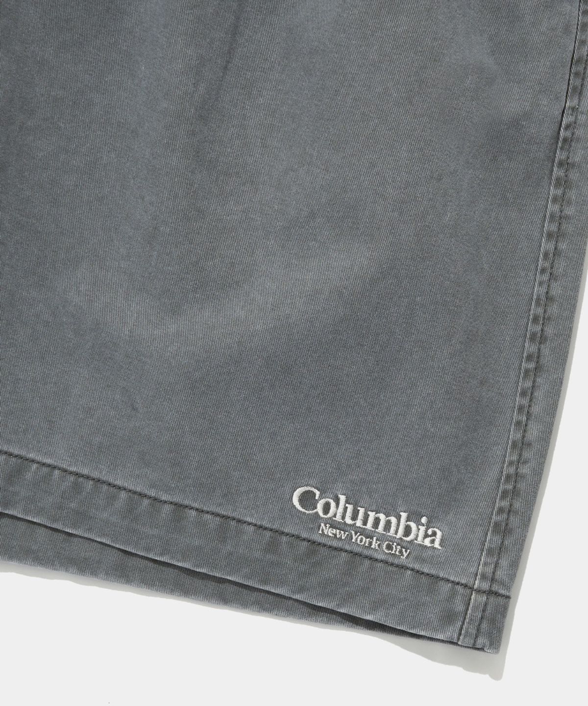 컬럼비아 유니버시티(COLUMBIA UNIVERSITY) NYC EMB WASHED TWILL SHORTS PANTS_GRAY