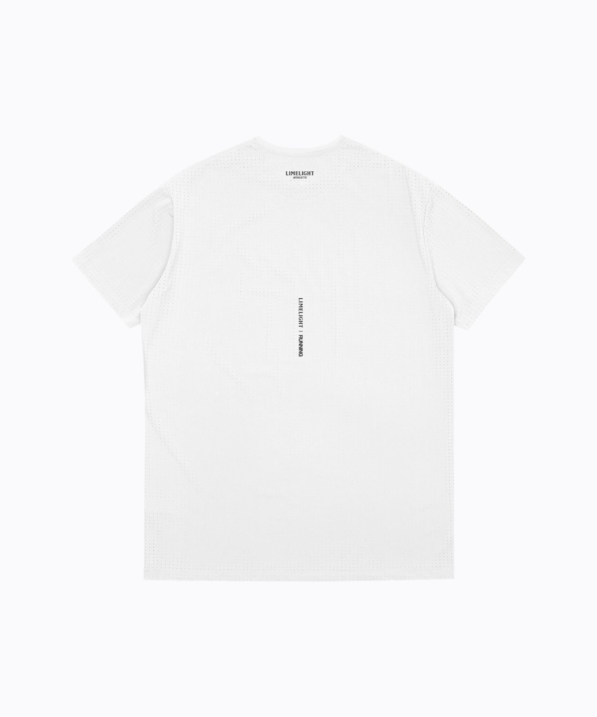 라임라잇 어패럴(LIMELIGHT APPAREL) LLR 아치 로고 러닝 티셔츠 (화이트/블랙)