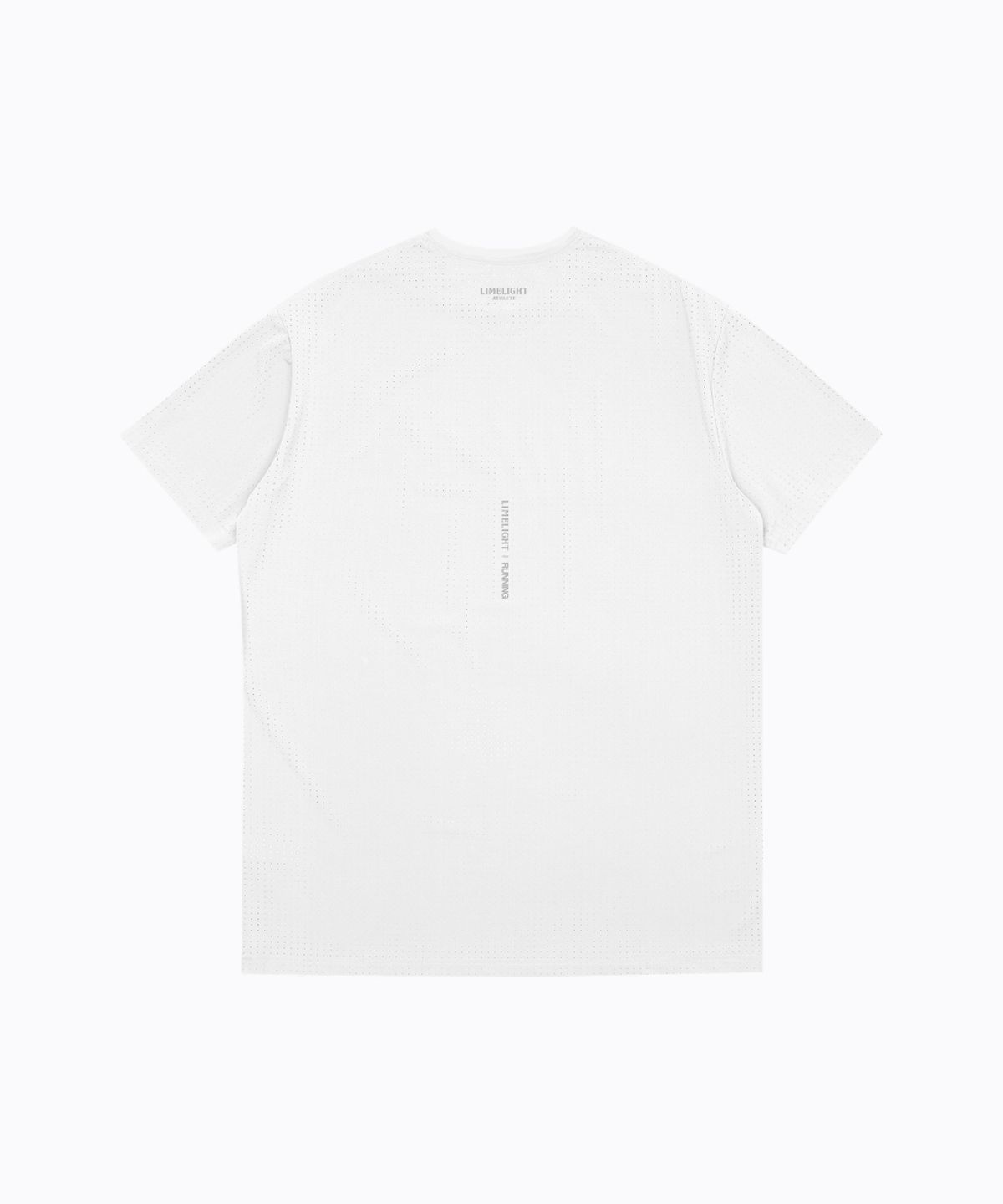 라임라잇 어패럴(LIMELIGHT APPAREL) LLR 아치 로고 러닝 티셔츠 (화이트/그레이)
