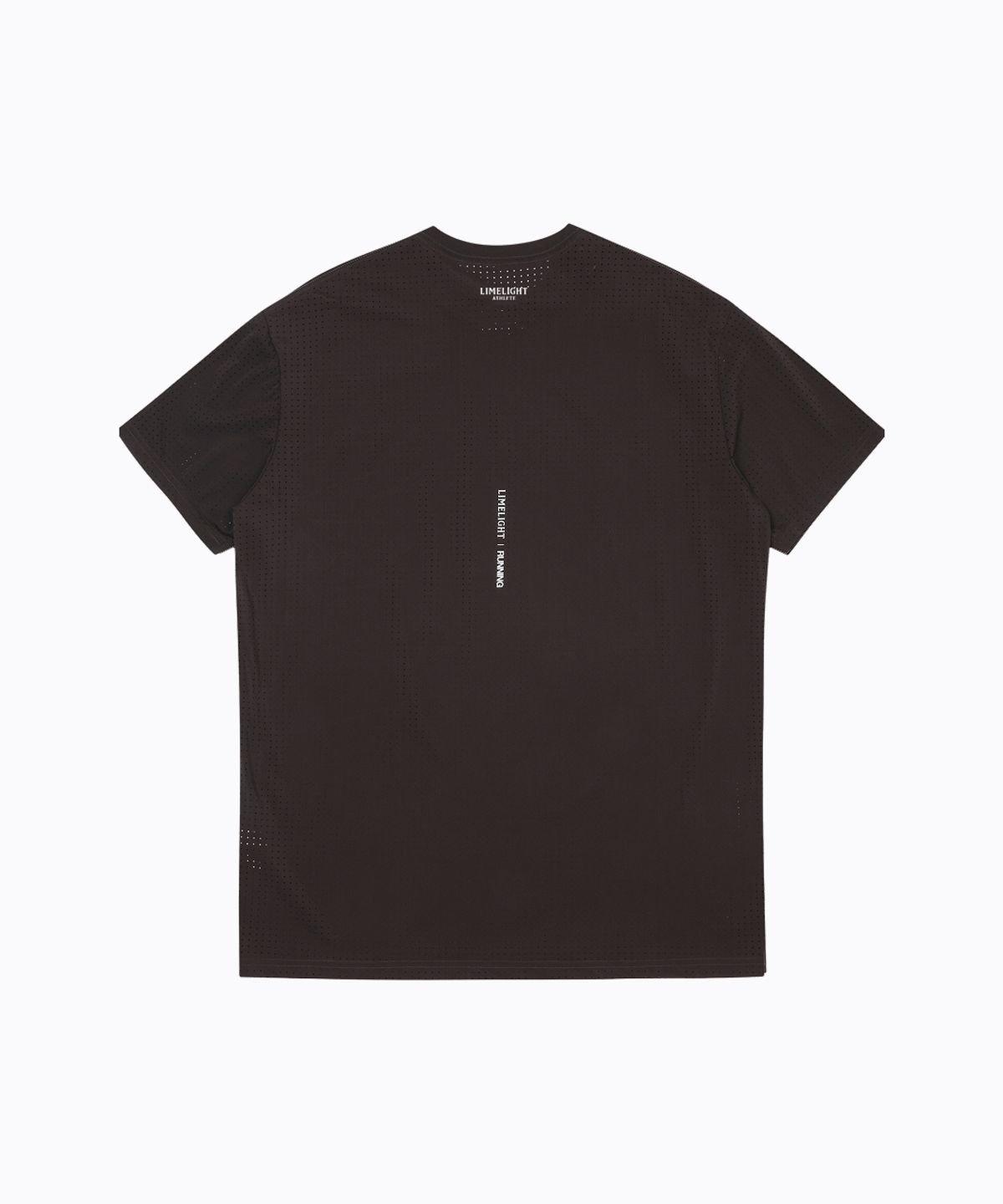 라임라잇 어패럴(LIMELIGHT APPAREL) LLR 아치 로고 러닝 티셔츠 (브라운/화이트)