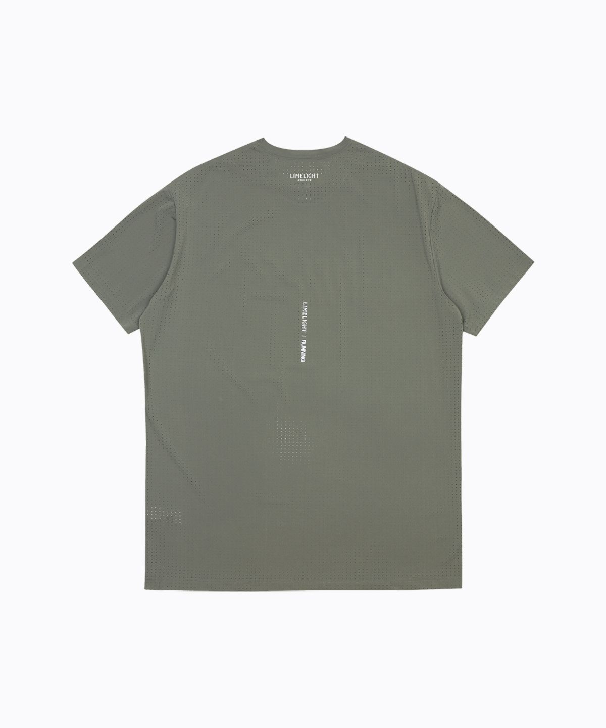 라임라잇 어패럴(LIMELIGHT APPAREL) LLR 아치 로고 러닝 티셔츠 (세이지/화이트)