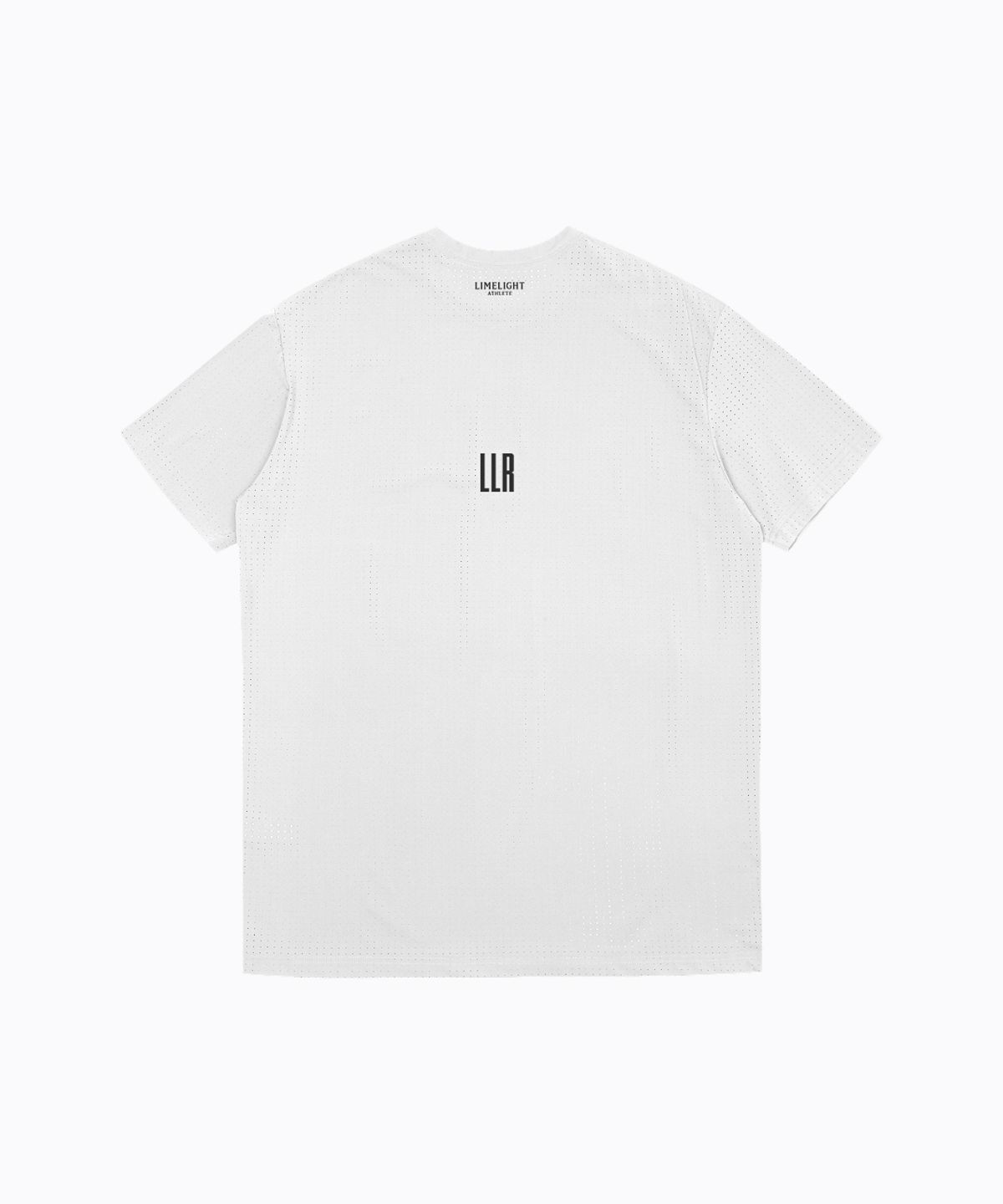 라임라잇 어패럴(LIMELIGHT APPAREL) LLR 로고 러닝 티셔츠 (화이트/블랙)