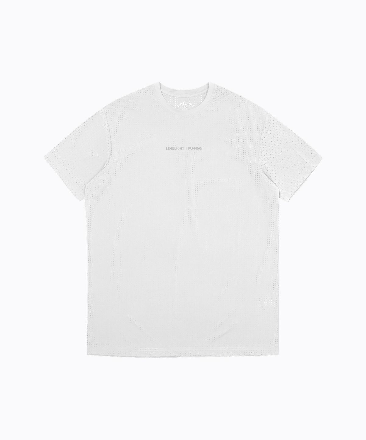 라임라잇 어패럴(LIMELIGHT APPAREL) LLR 로고 러닝 티셔츠 (화이트/그레이)
