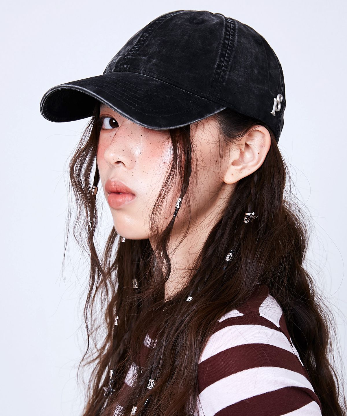 슬리피슬립(SLEEPYSLIP) SP VINTAGE WASHING BLACK BALL CAP