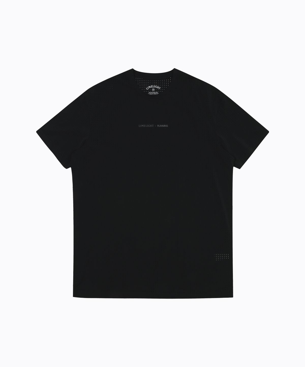 라임라잇 어패럴(LIMELIGHT APPAREL) LLR 로고 러닝 티셔츠 (블랙/그레이)