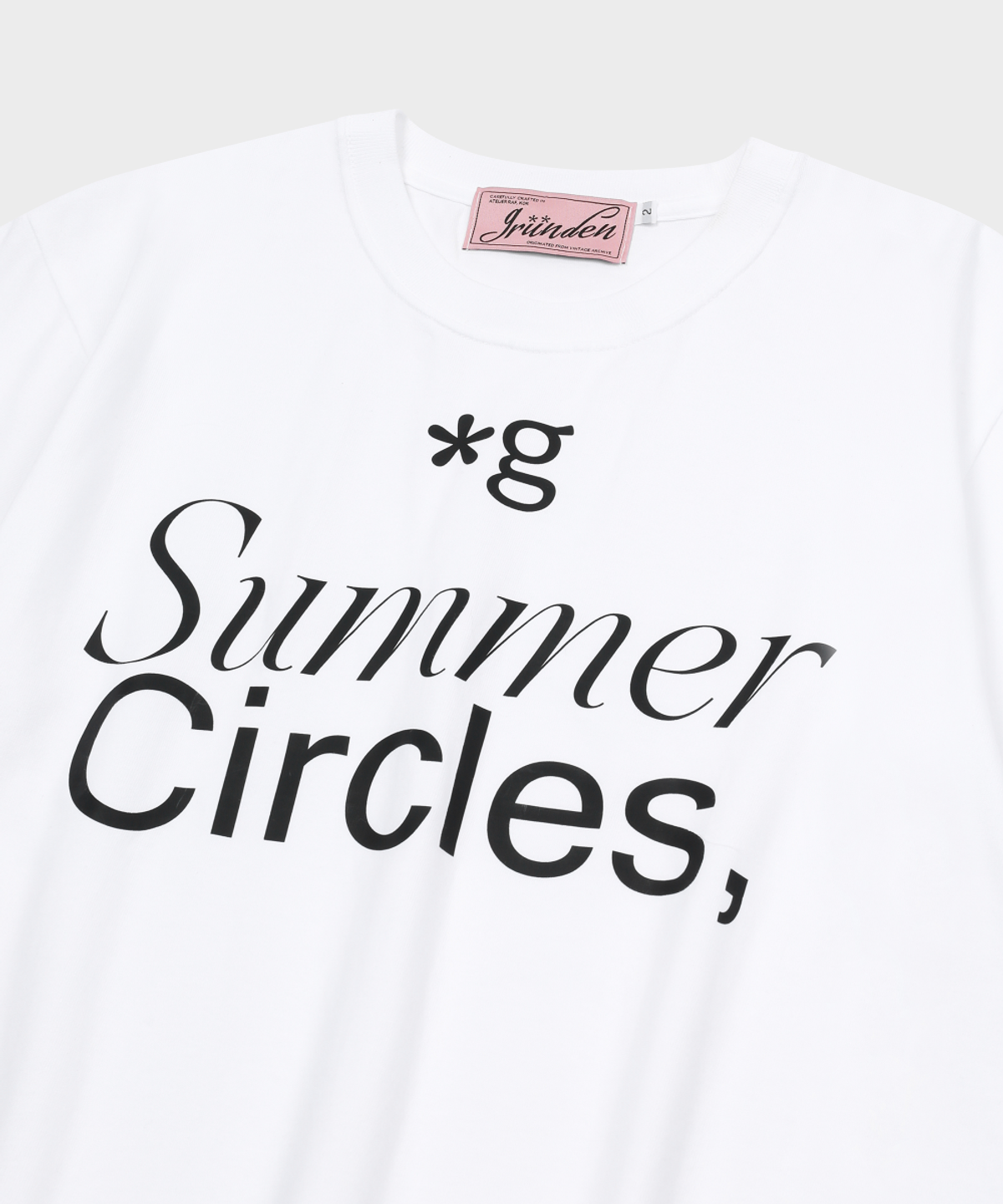 글런든(GRUNDEN) Summer Circles T-SHIRT (WHITE)