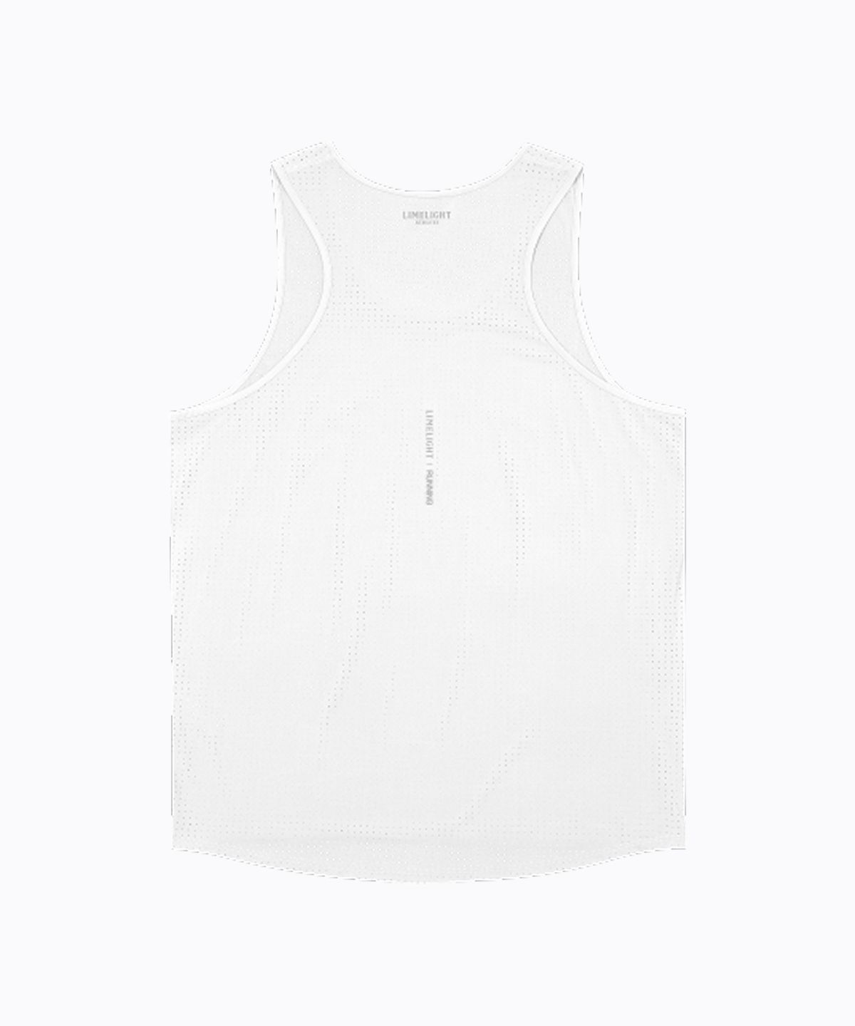 라임라잇 어패럴(LIMELIGHT APPAREL) LLR 아치 로고 러닝 슬리브리스 (화이트/그레이)