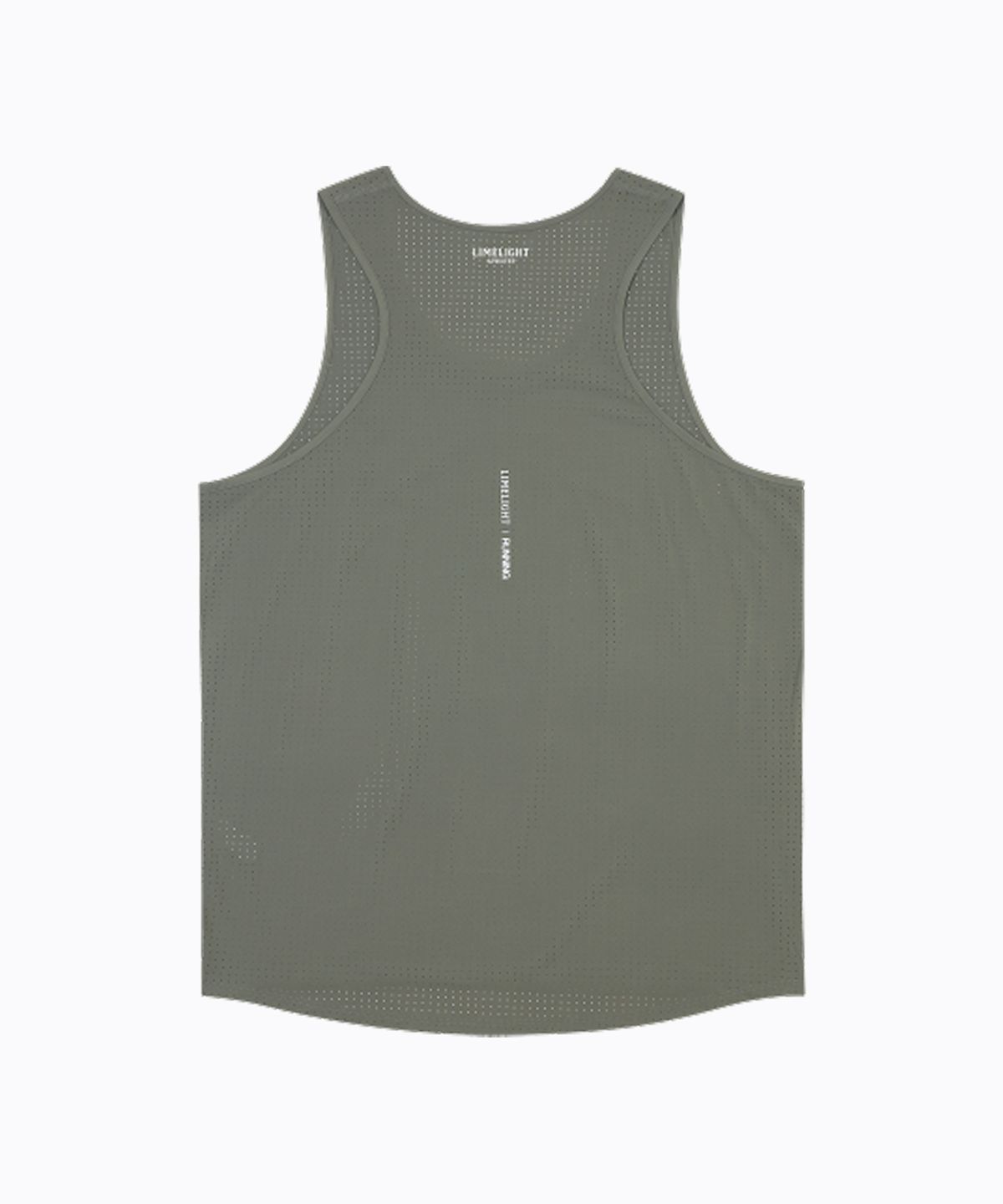 라임라잇 어패럴(LIMELIGHT APPAREL) LLR 아치 로고 러닝 슬리브리스 (세이지/화이트)