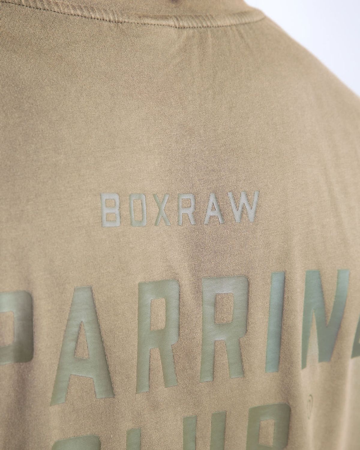 복스로(BOXRAW) 스파링 클럽 오버사이즈 티셔츠 - 남성 M BXRW-SPCLT [워시드 올리브]