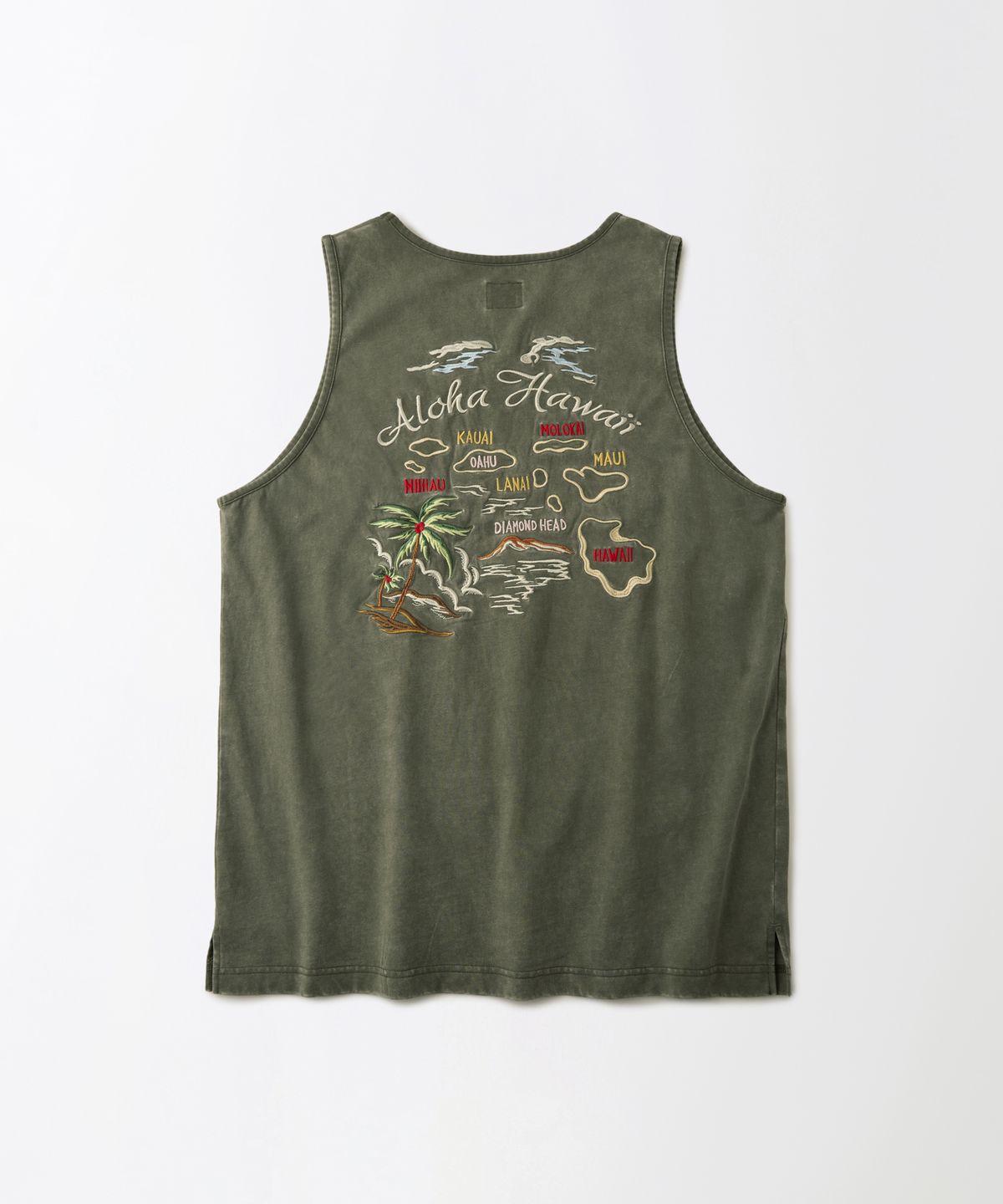 아웃스탠딩(OUTSTANDING) MIL SERIES SLEEVELESS(ALOHA)_VINTAGE OLIVE