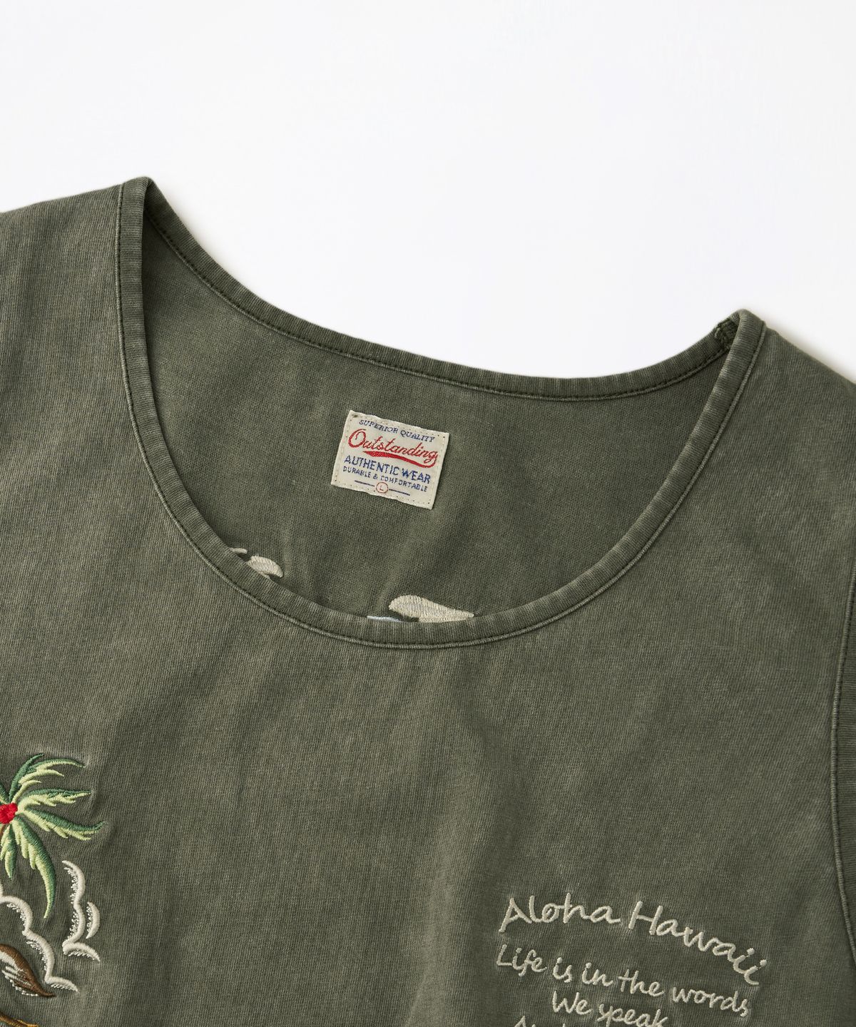 아웃스탠딩(OUTSTANDING) MIL SERIES SLEEVELESS(ALOHA)_VINTAGE OLIVE