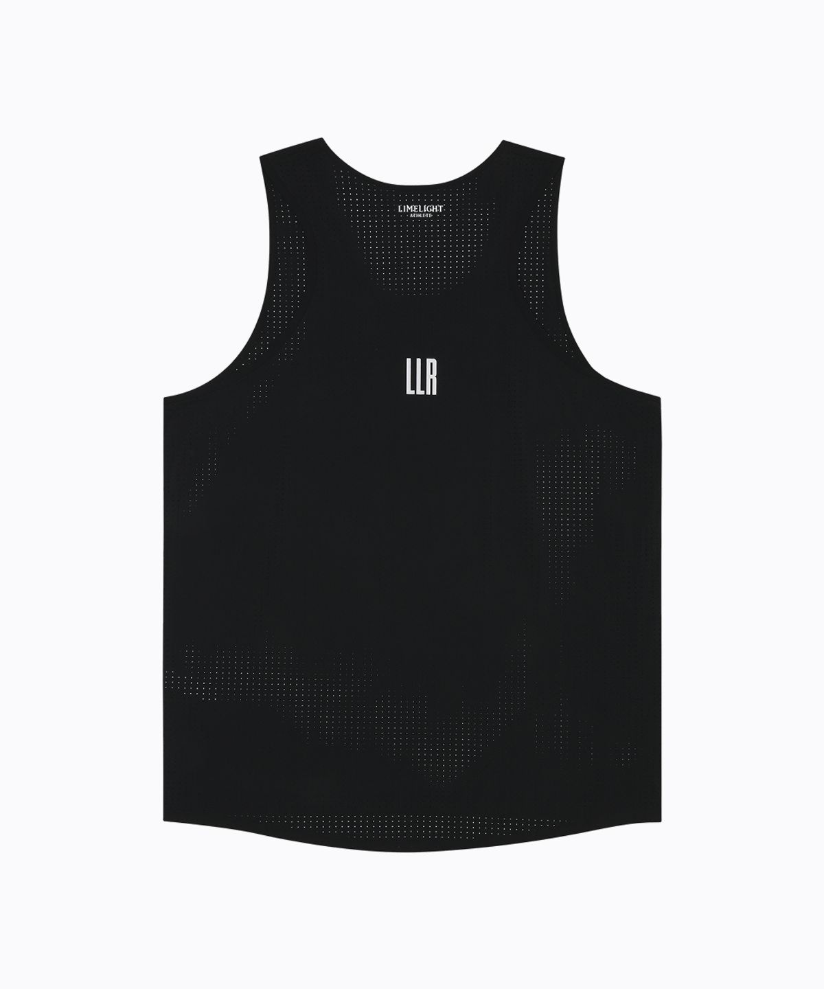 라임라잇 어패럴(LIMELIGHT APPAREL) LLR 로고 러닝 슬리브리스 (블랙/화이트)