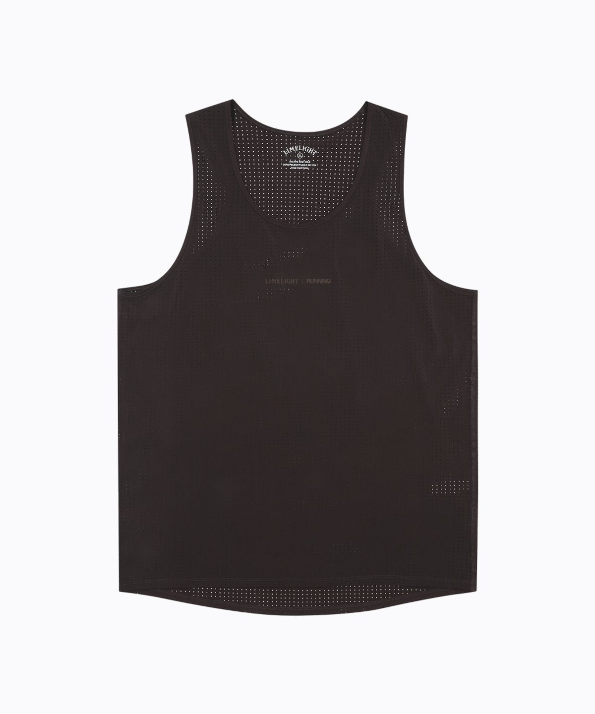 라임라잇 어패럴(LIMELIGHT APPAREL) LLR 로고 러닝 슬리브리스 (브라운/브라운)