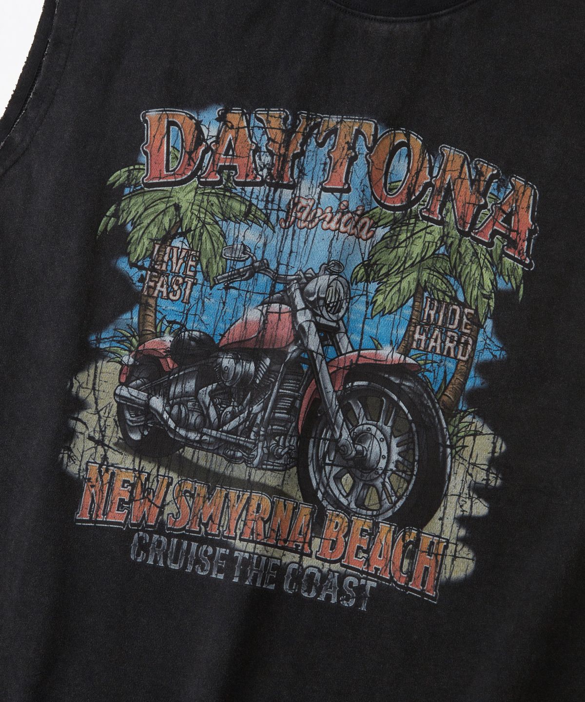 아웃스탠딩(OUTSTANDING) MOT SERIES SLEEVE LESS(DAYTONA)_VINTAGE CHARCOAL
