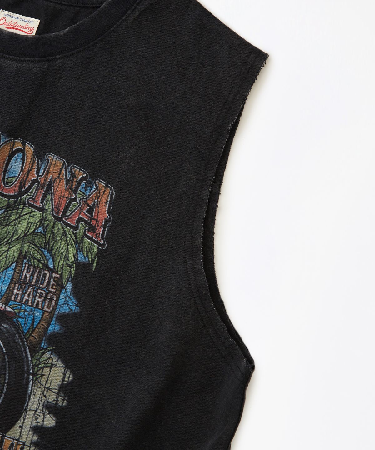 아웃스탠딩(OUTSTANDING) MOT SERIES SLEEVE LESS(DAYTONA)_VINTAGE CHARCOAL