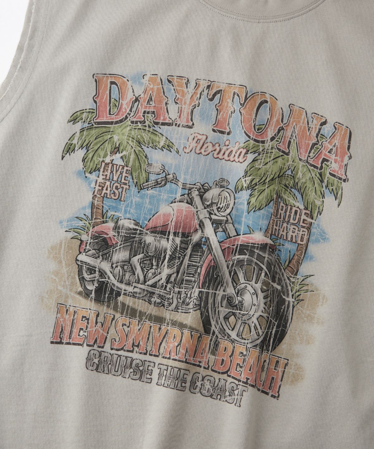 아웃스탠딩(OUTSTANDING) MOT SERIES SLEEVE LESS(DAYTONA)_VINTAGE GRAY