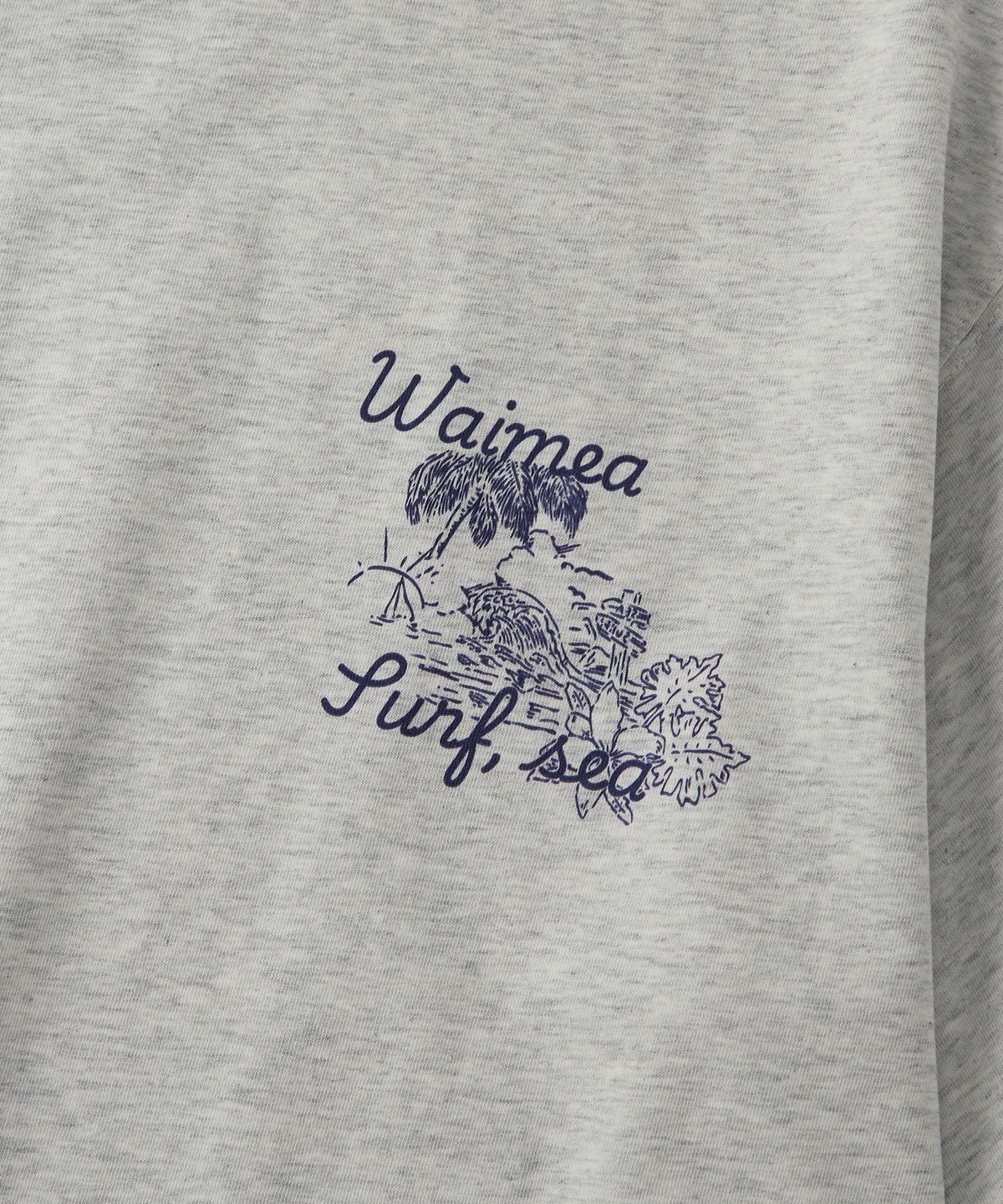 아웃스탠딩(OUTSTANDING) V.S.C TEE(TROPIC)_1%MELANGE GRAY