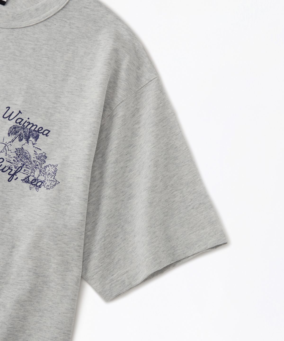 아웃스탠딩(OUTSTANDING) V.S.C TEE(TROPIC)_1%MELANGE GRAY