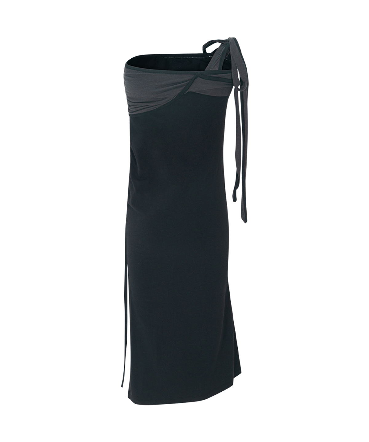 플리즈노팔로우(PLEASENOFOLLOW) Ina Shirring Long Skirt (Black)