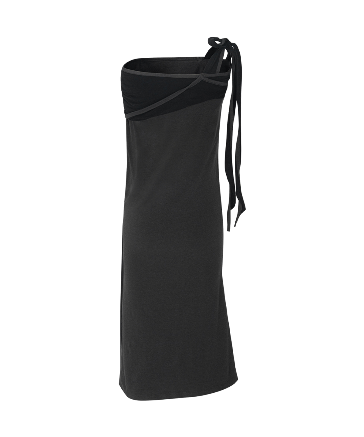 플리즈노팔로우(PLEASENOFOLLOW) Ina Shirring Long Skirt (Charcoal)