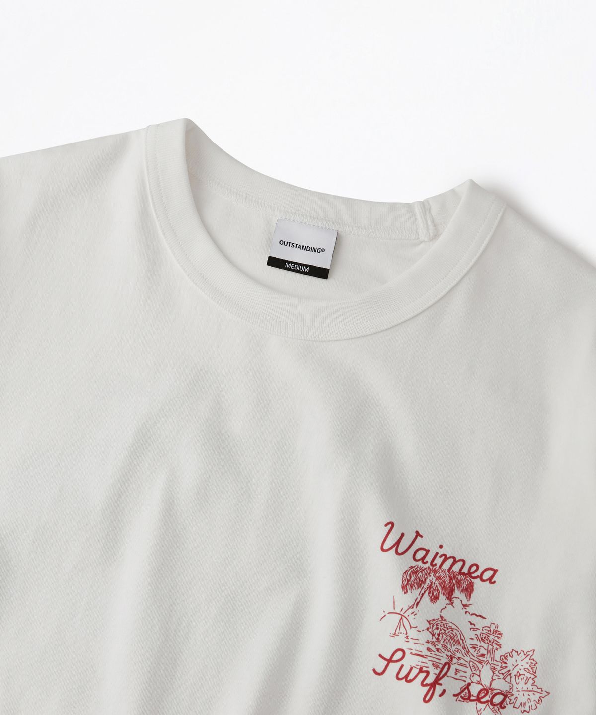 아웃스탠딩(OUTSTANDING) V.S.C TEE(TROPIC)_OFF WHITE