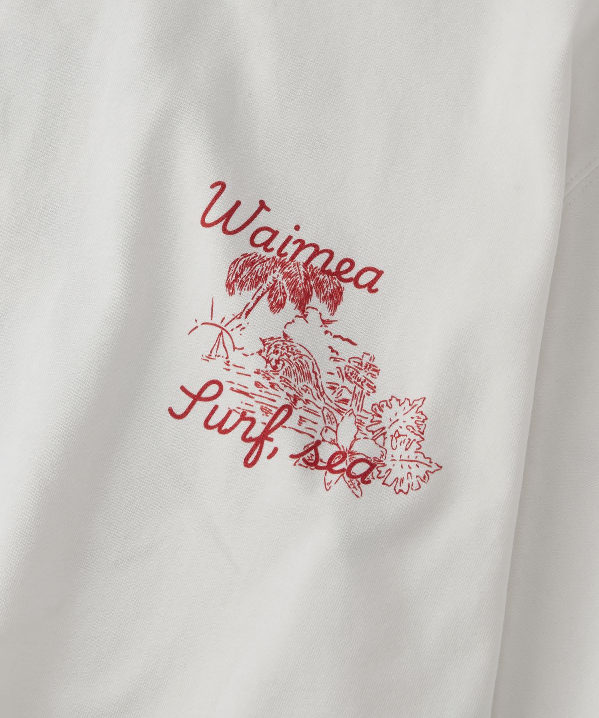 아웃스탠딩(OUTSTANDING) V.S.C TEE(TROPIC)_OFF WHITE