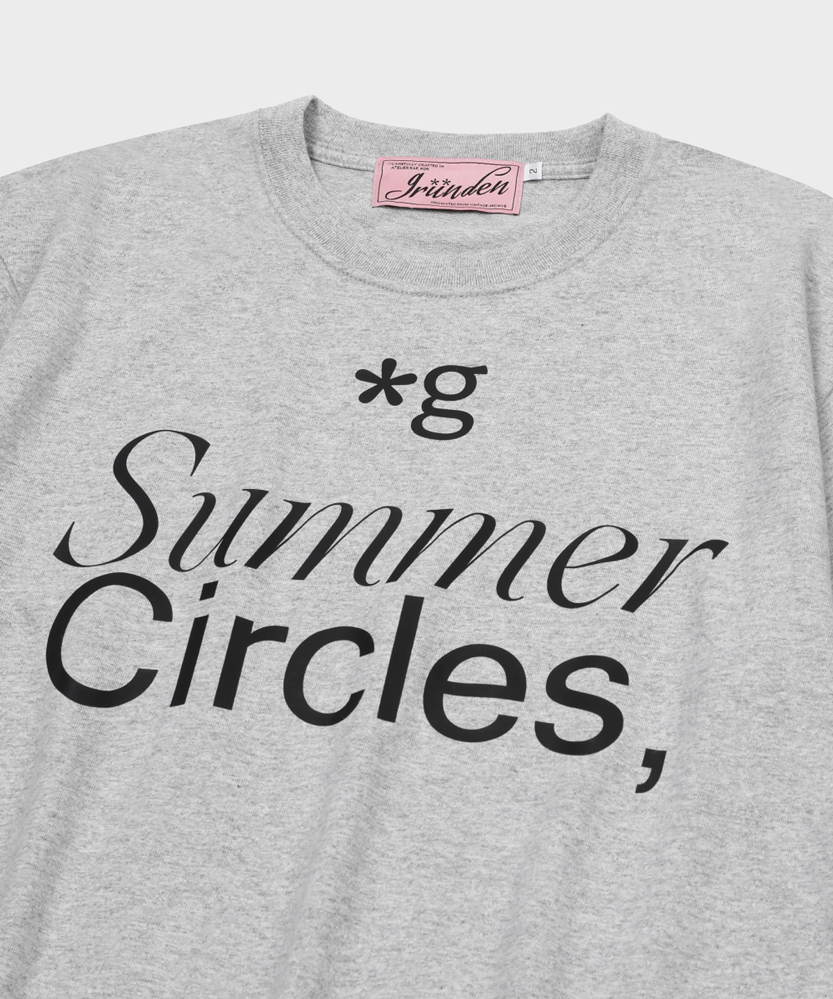 글런든(GRUNDEN) Summer Circles T-SHIRT (MELANGE GREY)