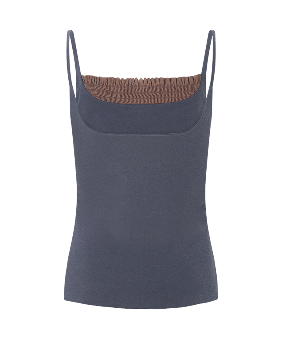 플리즈노팔로우(PLEASENOFOLLOW) Isla Smocked Sleeveless Top (Blue)