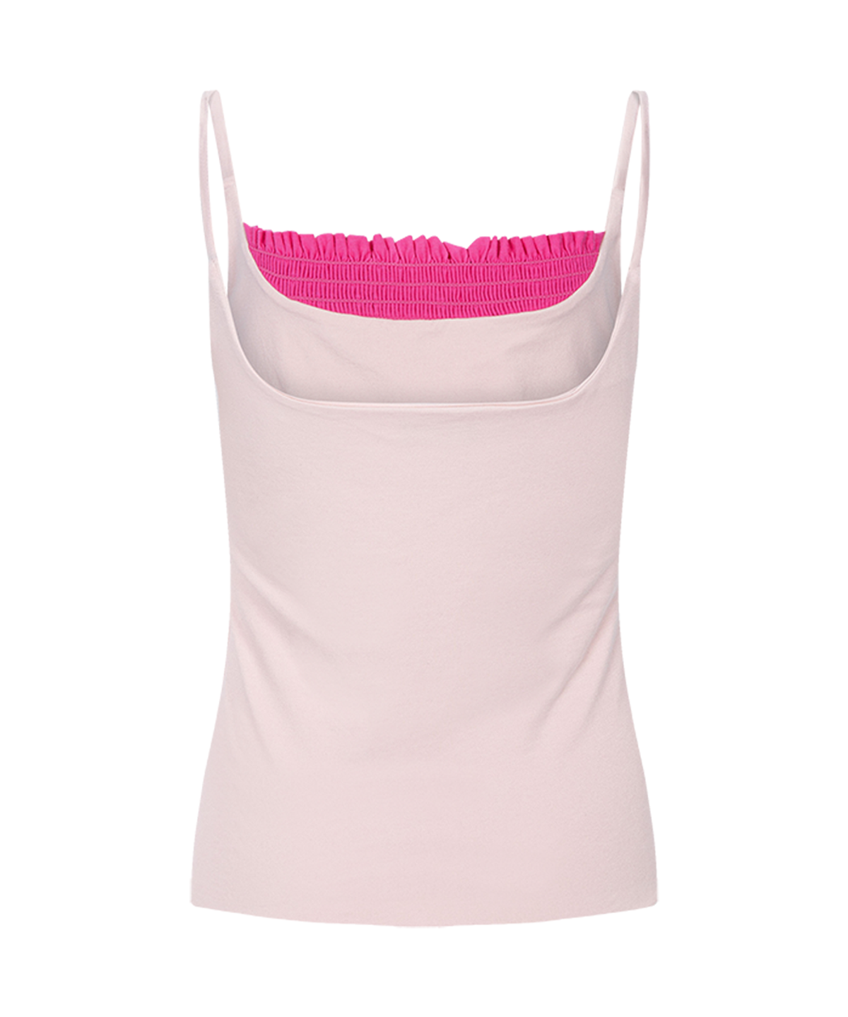 플리즈노팔로우(PLEASENOFOLLOW) Isla Smocked Sleeveless Top (Pink)