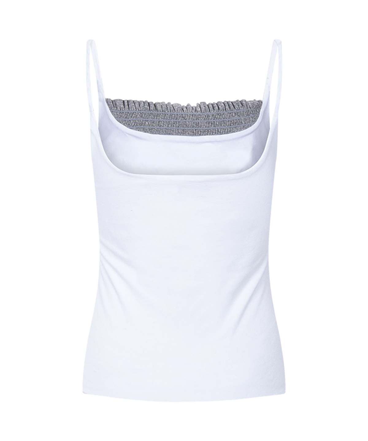 플리즈노팔로우(PLEASENOFOLLOW) Isla Smocked Sleeveless Top (White)