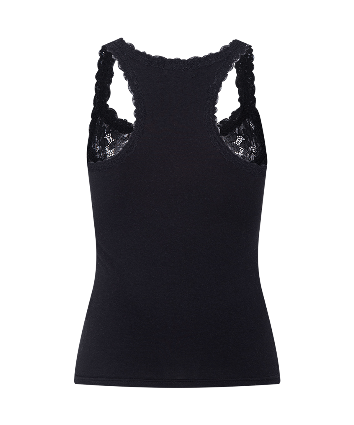 플리즈노팔로우(PLEASENOFOLLOW) Zuri Lace Sleeveless Top (Black)