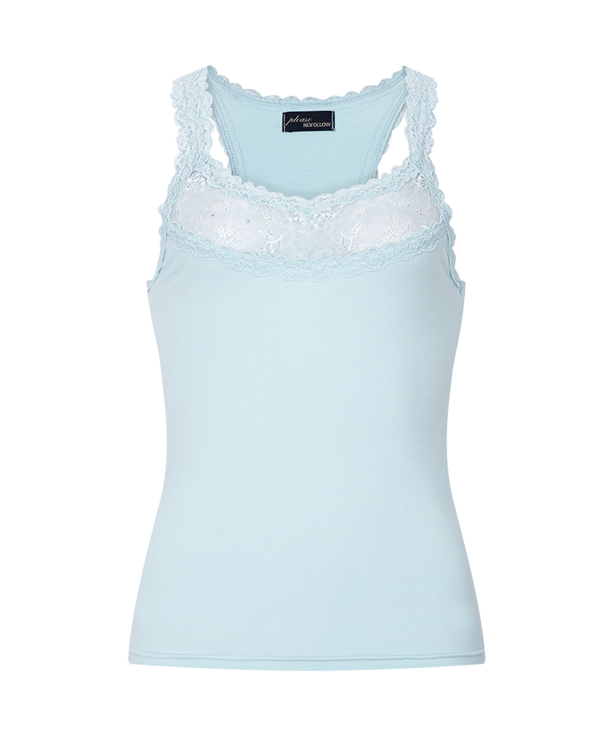 플리즈노팔로우(PLEASENOFOLLOW) Zuri Lace Sleeveless Top (Mint)
