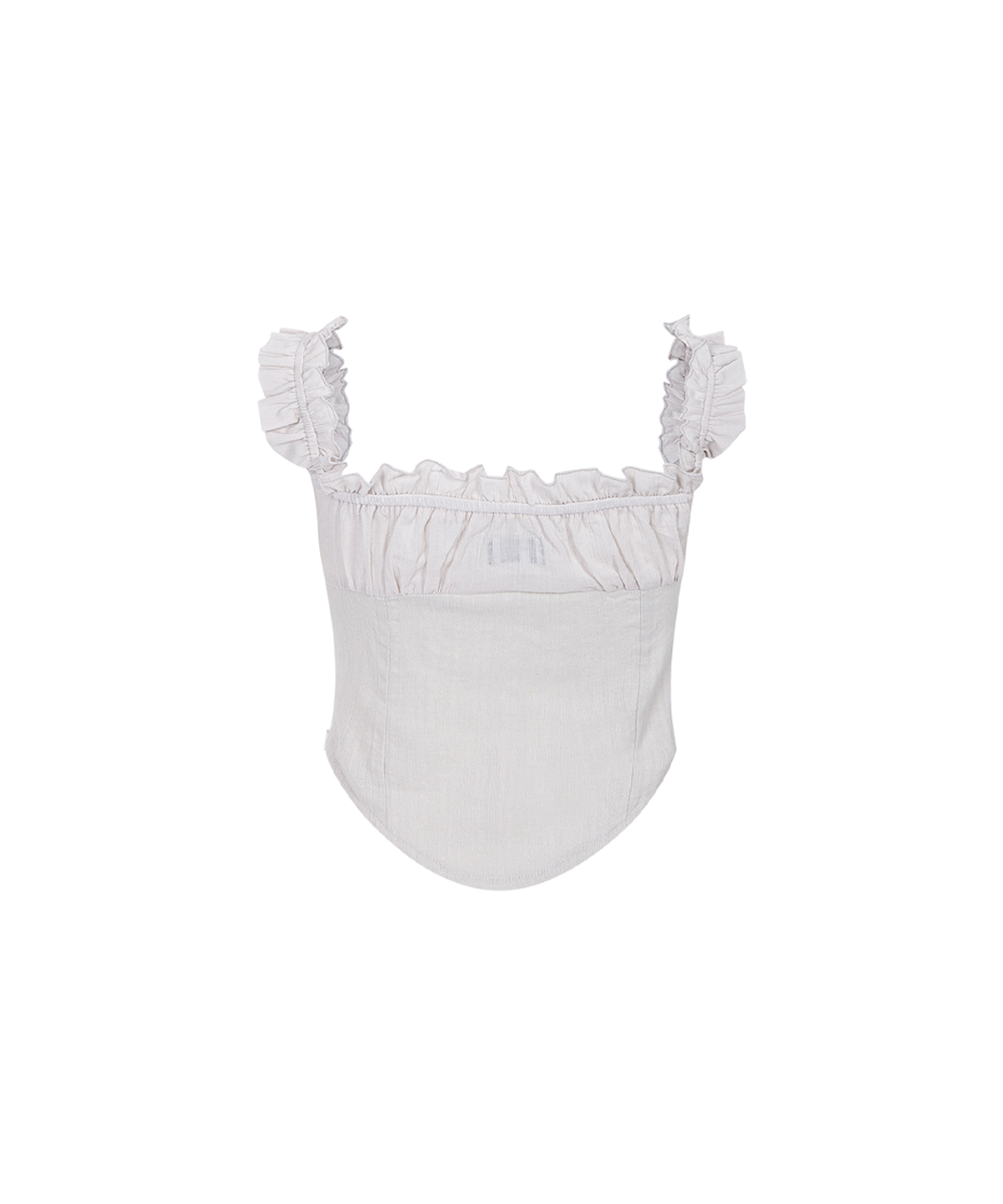 플리즈노팔로우(PLEASENOFOLLOW) Della Corset Shirt Top (Mint Grey)