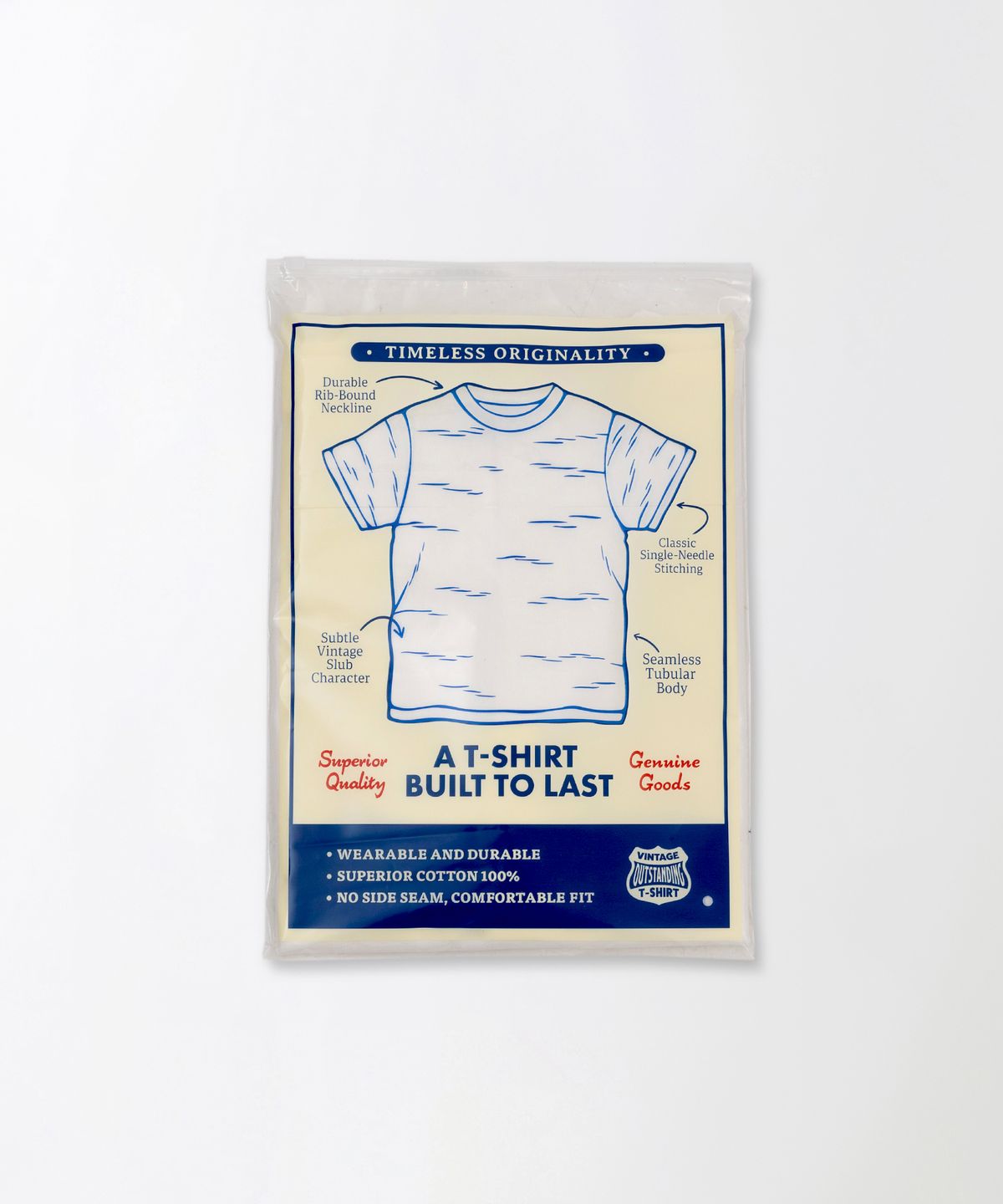 아웃스탠딩(OUTSTANDING) JAPANESE TENJIKU JERSEY TUBULAR TEE_OFF WHITE