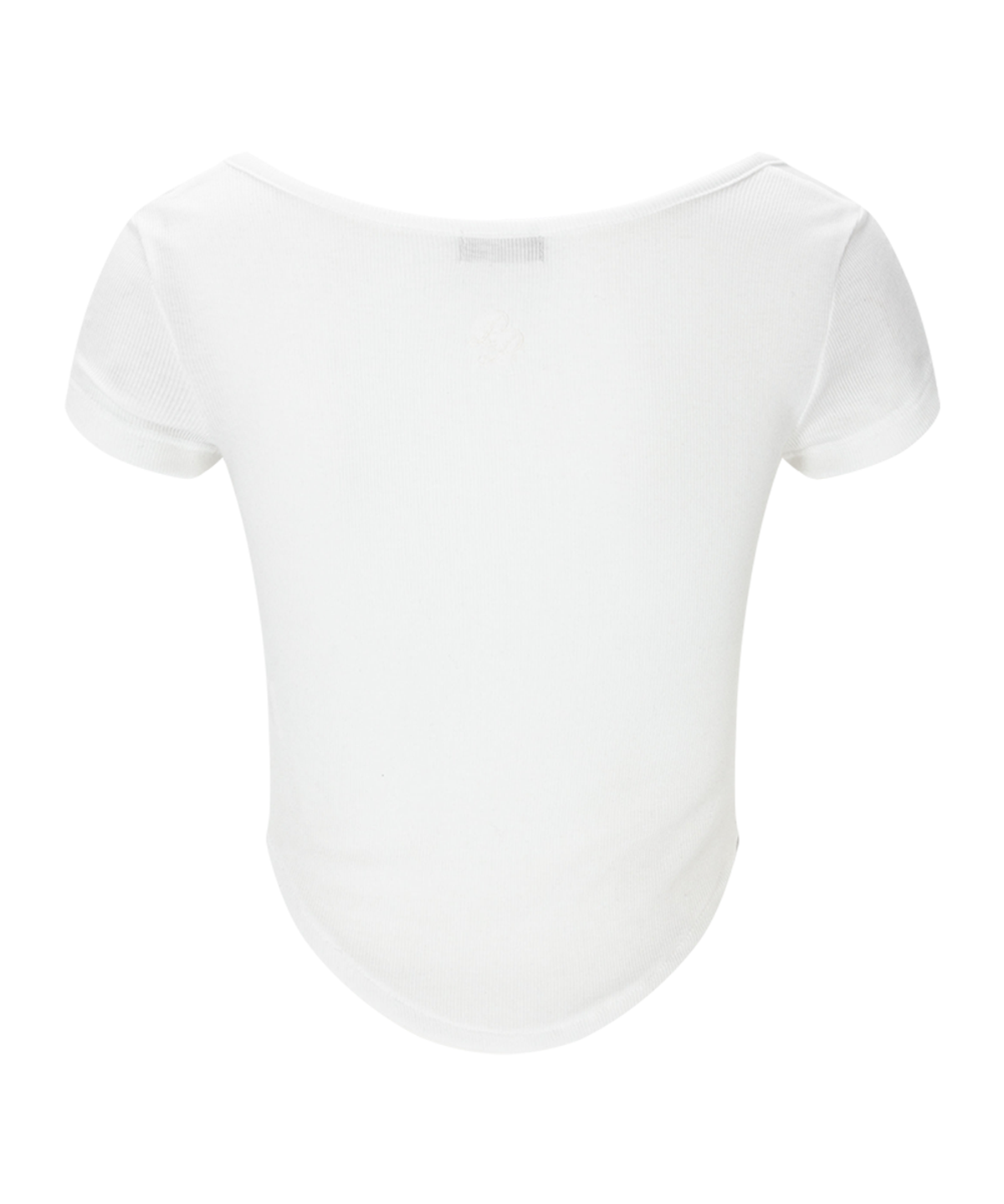 플리즈노팔로우(PLEASENOFOLLOW) Kaya Button Shirring Short Sleeve Top (Ivory)