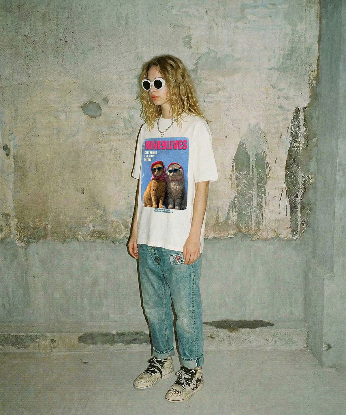 블로우(BLOW) PIGMENT_NINE9LIVES T-SHIRT
