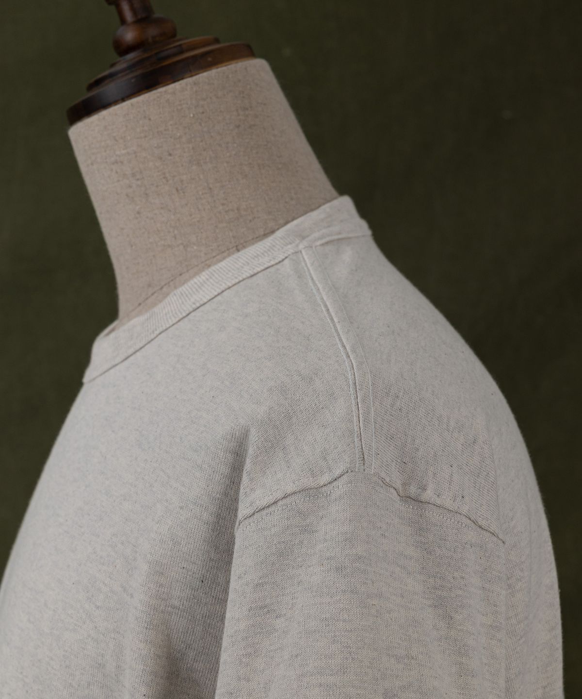 아웃스탠딩(OUTSTANDING) JAPANESE TENJIKU JERSEY TUBULAR TEE_1%OATMEAL