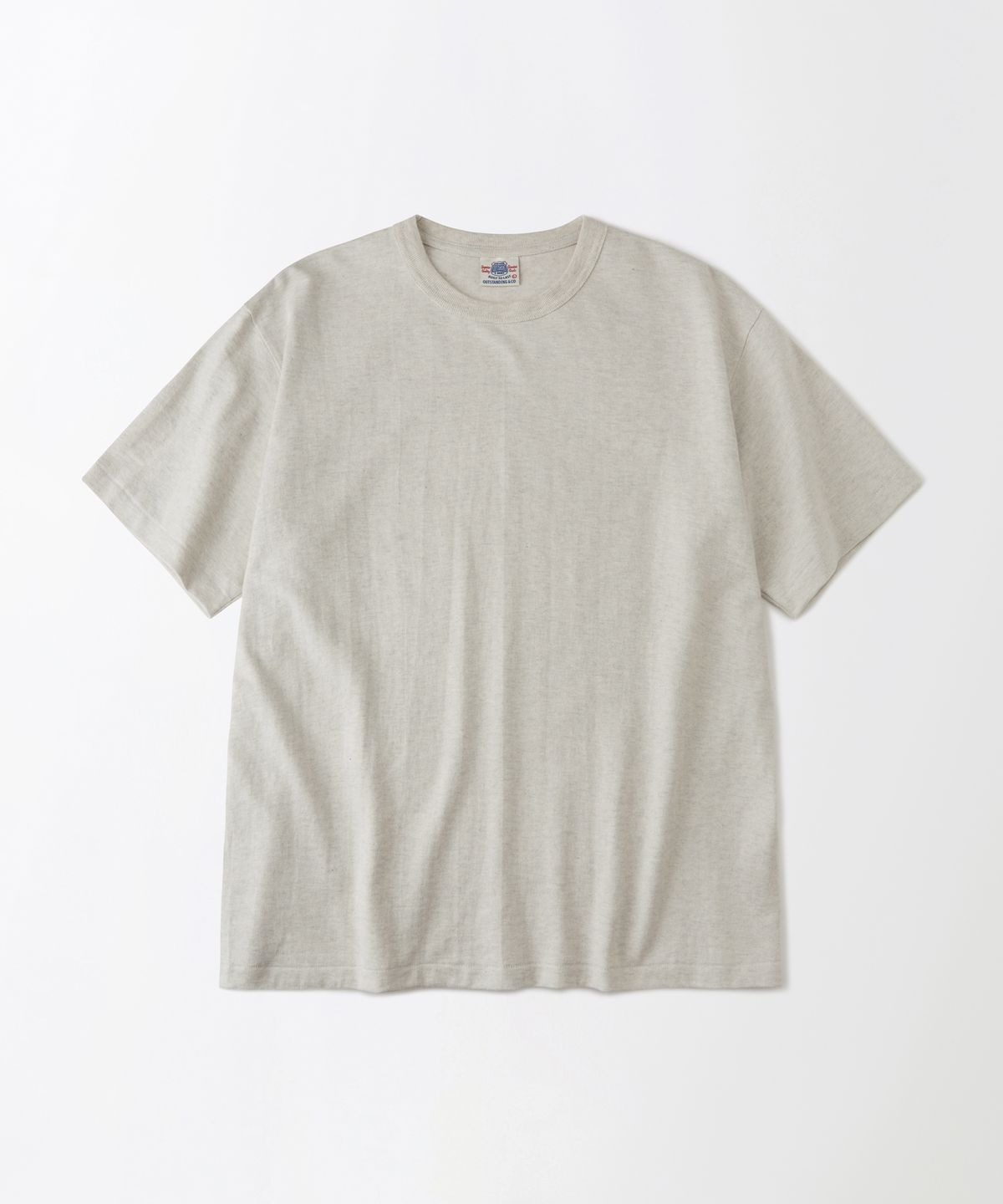 아웃스탠딩(OUTSTANDING) JAPANESE TENJIKU JERSEY TUBULAR TEE_1%OATMEAL