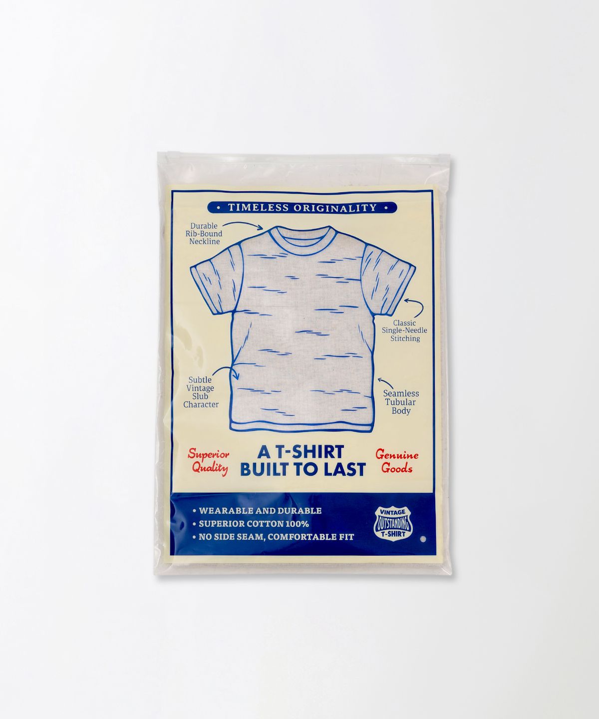 아웃스탠딩(OUTSTANDING) JAPANESE TENJIKU JERSEY TUBULAR TEE_1%OATMEAL