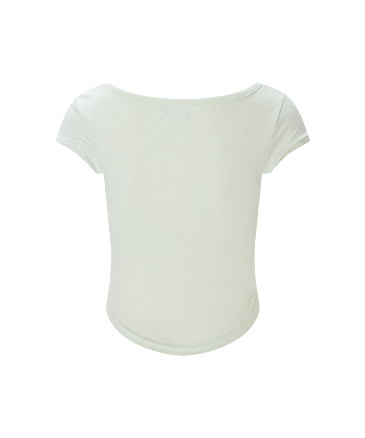 플리즈노팔로우(PLEASENOFOLLOW) Vera Lace Shirring Short Sleeve Top (Mint)