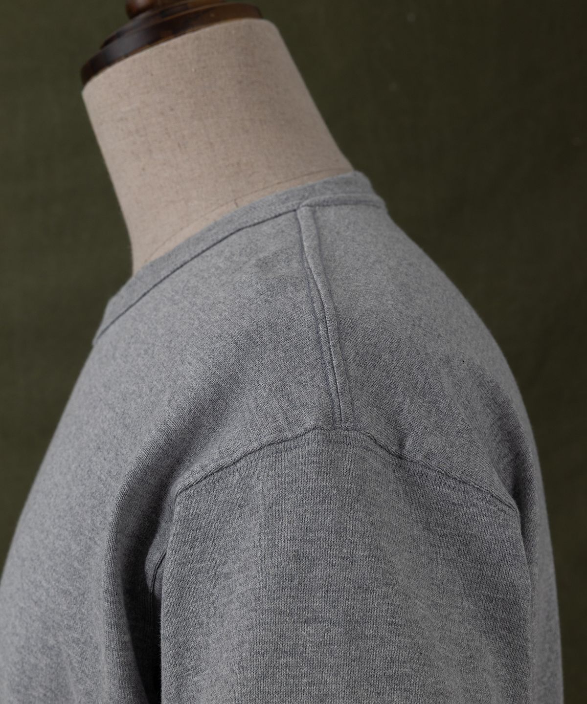 아웃스탠딩(OUTSTANDING) JAPANESE TENJIKU JERSEY TUBULAR TEE_MELANGE GRAY